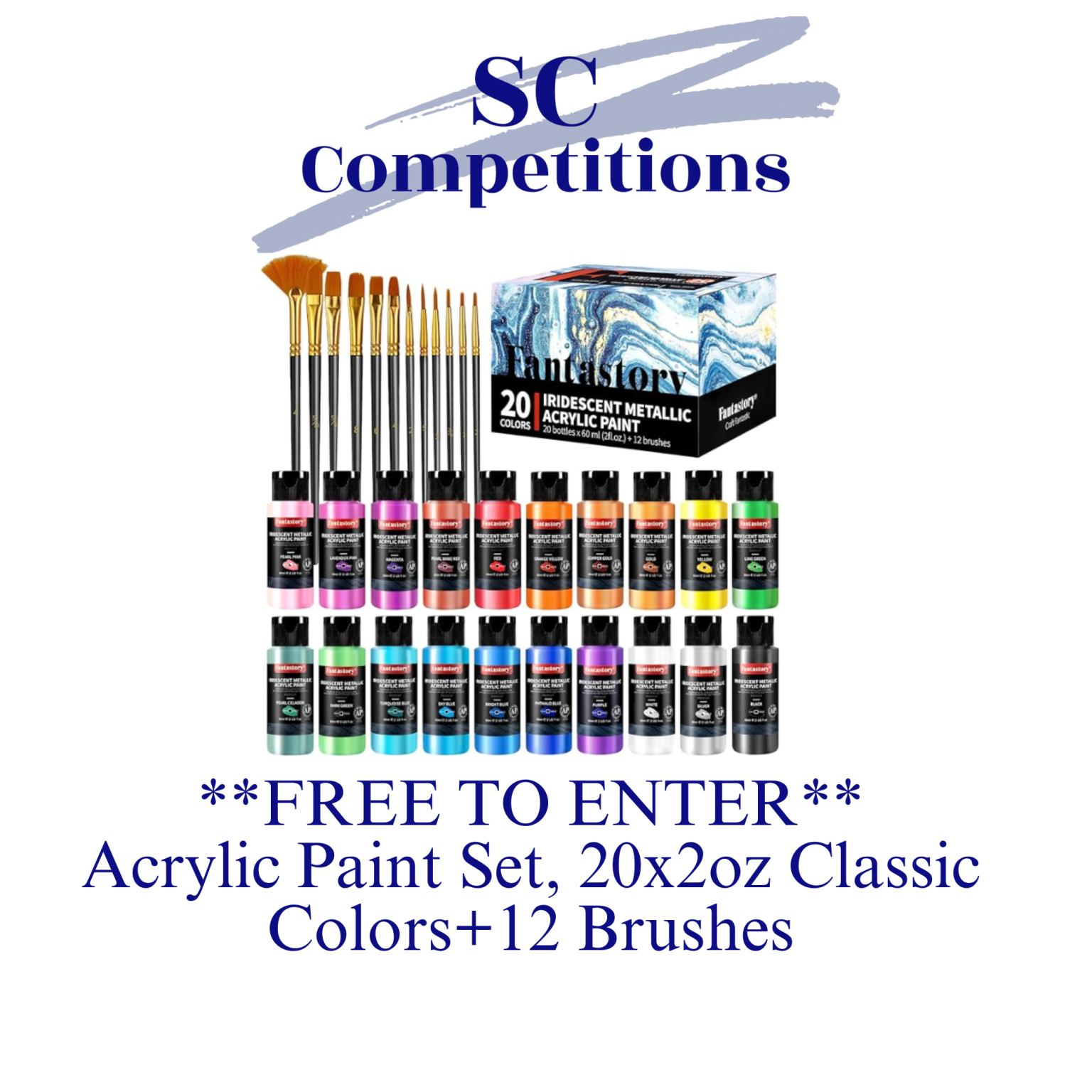 **FREE TO ENTER*** Acrylic Paint Kit (sc209) SC Competitions